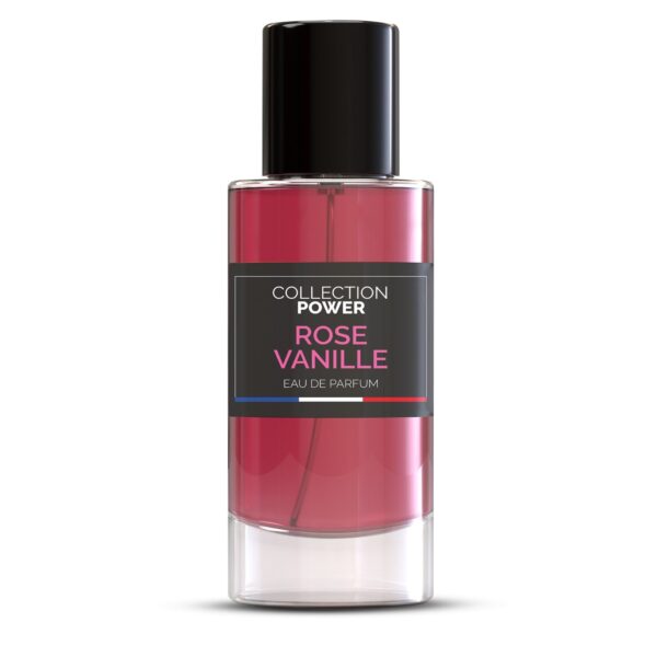 ROSE VANILLE Collection Power – Flacon fond bordeaux