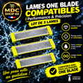 Lot de 3 lames compatibles One Blade