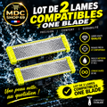 Lot de 2 lames compatibles One Blade