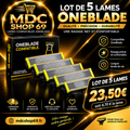 Lot de 5 Lames de Rasoir Compatibles OneBlade – Lames de Rechange