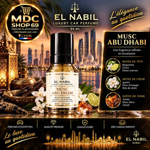 El Nabil Musc Abu Dhabi Spray Voiture de Luxe 85ml