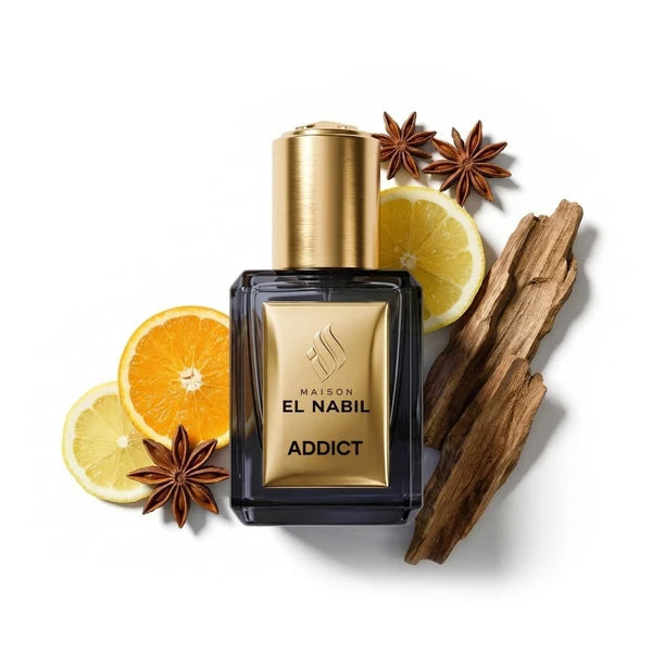 Maison El Nabil Addict - Flacon avec orange, citron et anis étoilé