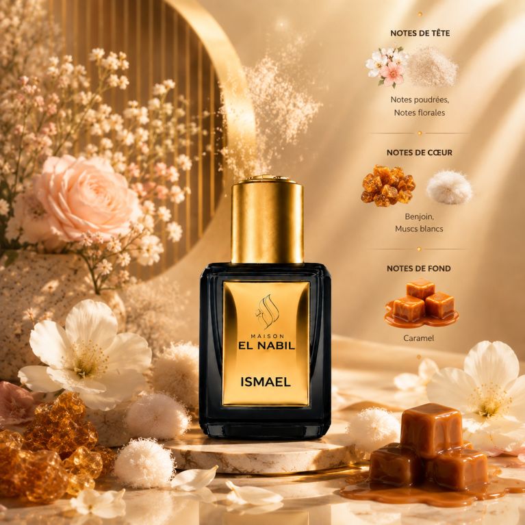Maison El Nabil Ismael - Flacon avec fleurs et caramel